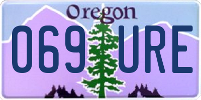 OR license plate 069URE