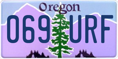 OR license plate 069URF
