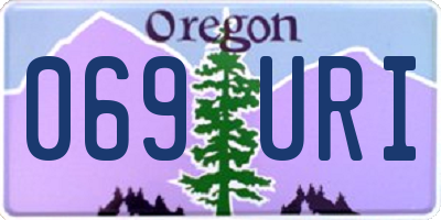 OR license plate 069URI