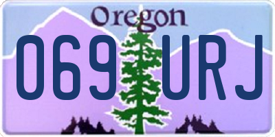 OR license plate 069URJ