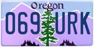 OR license plate 069URK