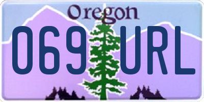 OR license plate 069URL