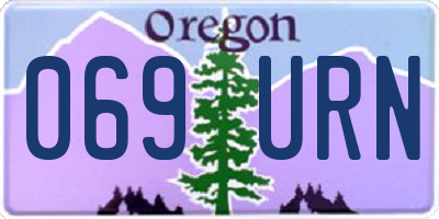 OR license plate 069URN