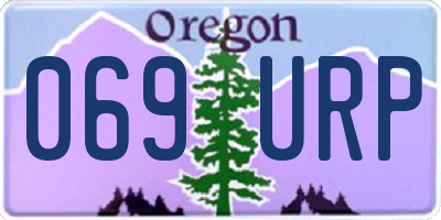 OR license plate 069URP
