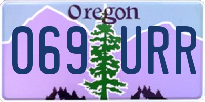 OR license plate 069URR