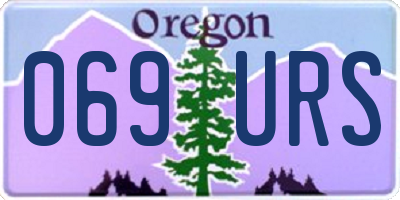 OR license plate 069URS