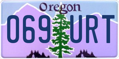 OR license plate 069URT