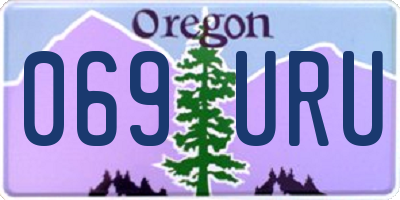 OR license plate 069URU
