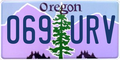 OR license plate 069URV