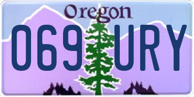 OR license plate 069URY