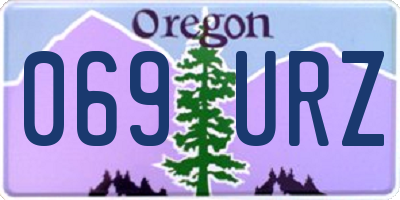 OR license plate 069URZ