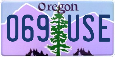 OR license plate 069USE