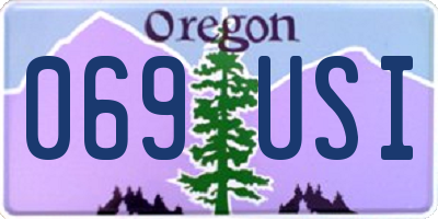 OR license plate 069USI