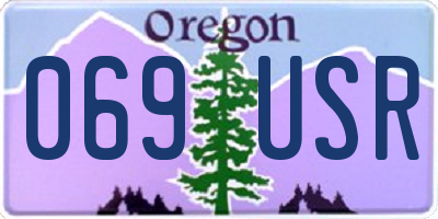 OR license plate 069USR