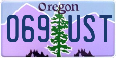 OR license plate 069UST