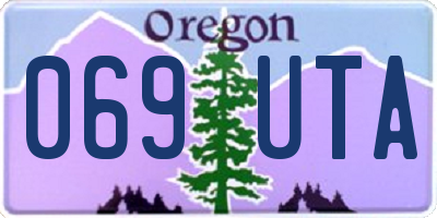 OR license plate 069UTA