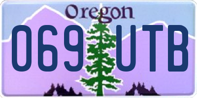 OR license plate 069UTB