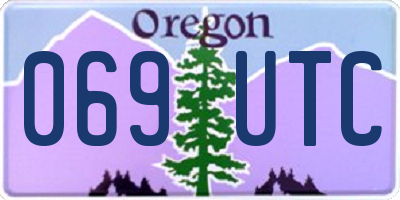 OR license plate 069UTC