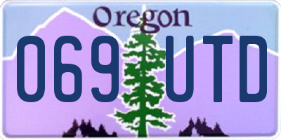 OR license plate 069UTD
