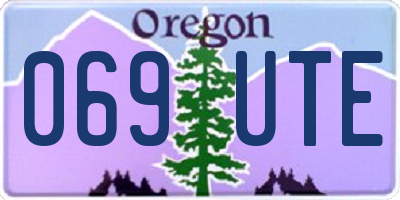 OR license plate 069UTE