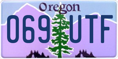 OR license plate 069UTF