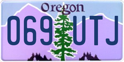 OR license plate 069UTJ