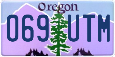 OR license plate 069UTM