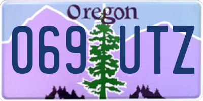 OR license plate 069UTZ