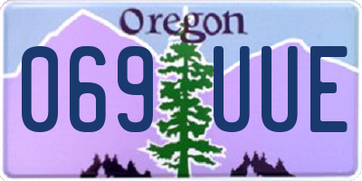 OR license plate 069UUE