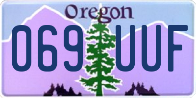 OR license plate 069UUF
