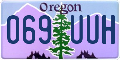 OR license plate 069UUH