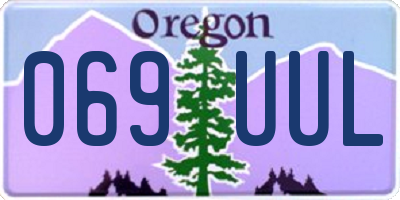 OR license plate 069UUL