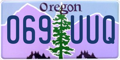 OR license plate 069UUQ
