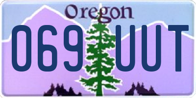 OR license plate 069UUT
