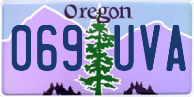 OR license plate 069UVA