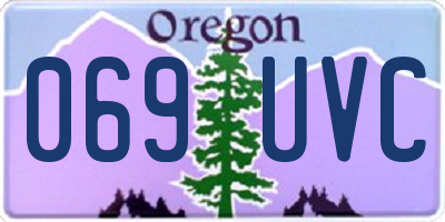 OR license plate 069UVC