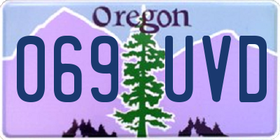 OR license plate 069UVD