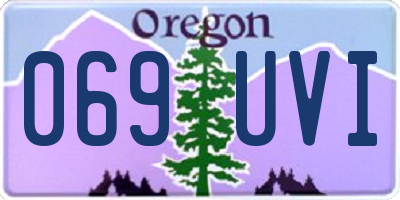 OR license plate 069UVI