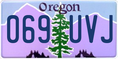 OR license plate 069UVJ
