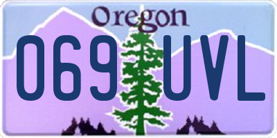 OR license plate 069UVL