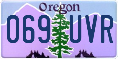 OR license plate 069UVR
