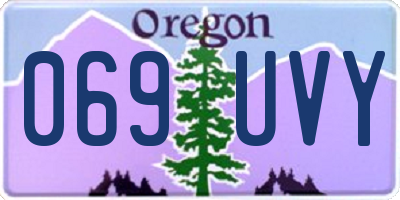 OR license plate 069UVY