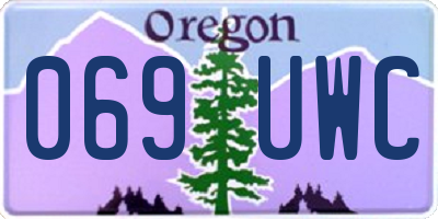OR license plate 069UWC