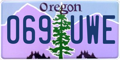 OR license plate 069UWE