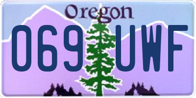 OR license plate 069UWF