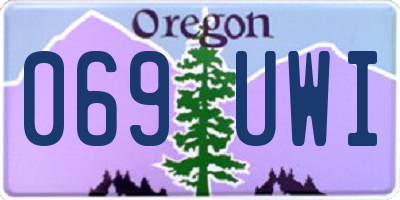 OR license plate 069UWI
