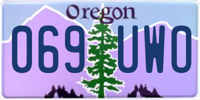 OR license plate 069UWO