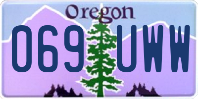OR license plate 069UWW