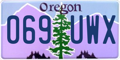 OR license plate 069UWX