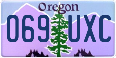 OR license plate 069UXC